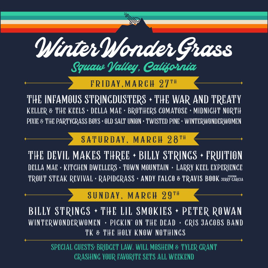 The Devil Makes Three, Infamous Stringdusters & Billy Strings Headline California-Edition of WinterWonderGrass