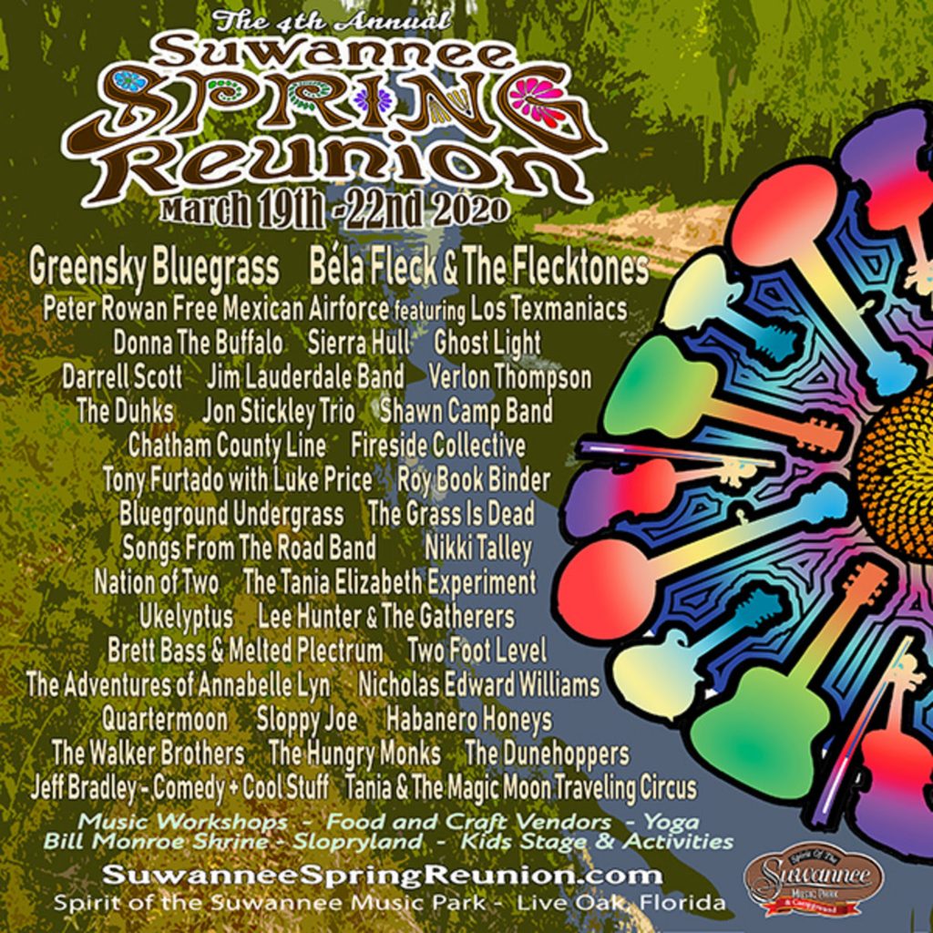 Suwannee Spring Reunion Adds Greensky Bluegrass, Béla Fleck and The Flecktones, Sierra Hull