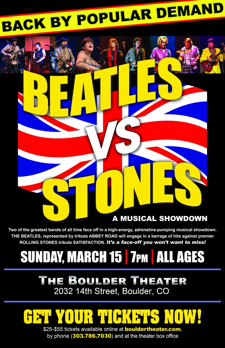 Beatles vs. Stones tribute show to return to Boulder stage