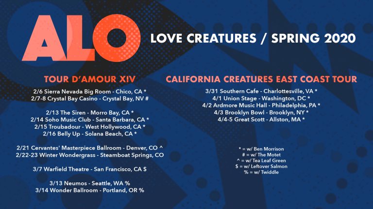 ALO KICKS OFF THEIR 14TH ANNUAL TOUR D’AMOUR THIS WEEK