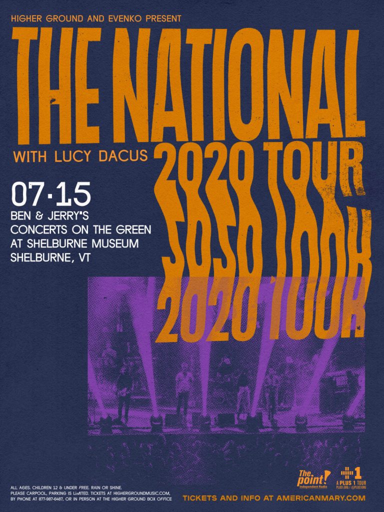 The National on July 15th at Shelburne Museum