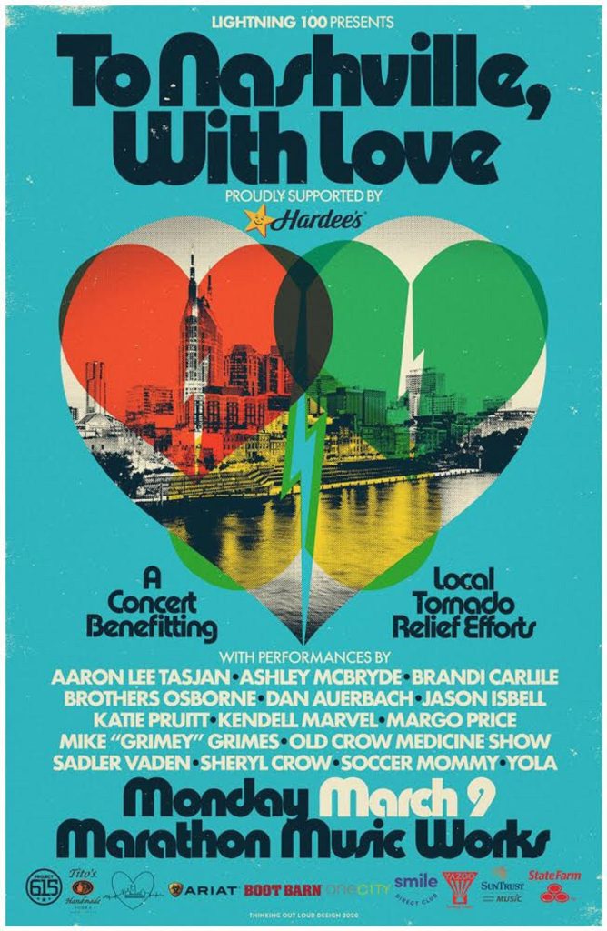 ASHLEY MCBRYDE, BRANDI CARLILE, BROTHERS OSBORNE, DAN AUERBACH, JASON ISBELL, MARGO PRICE, SHERYL CROW, SOCCER MOMMY, AND YOLA PERFORM AT TO NASHVILLE, WITH LOVE