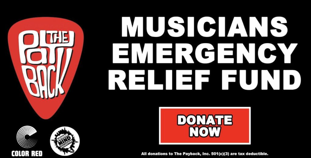 Eddie Roberts' Payback, Color Red & The Sound Mind Collective partner to launch Musicians' Relief Fund