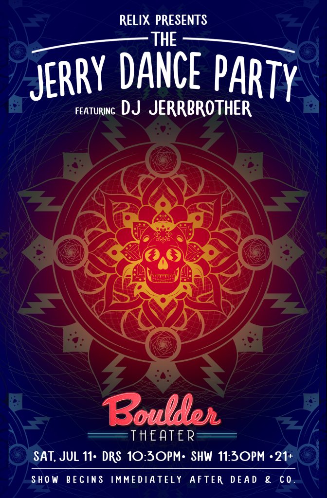 Jerry Dance Party After-show @ Boulder Theater on 7/11/2020