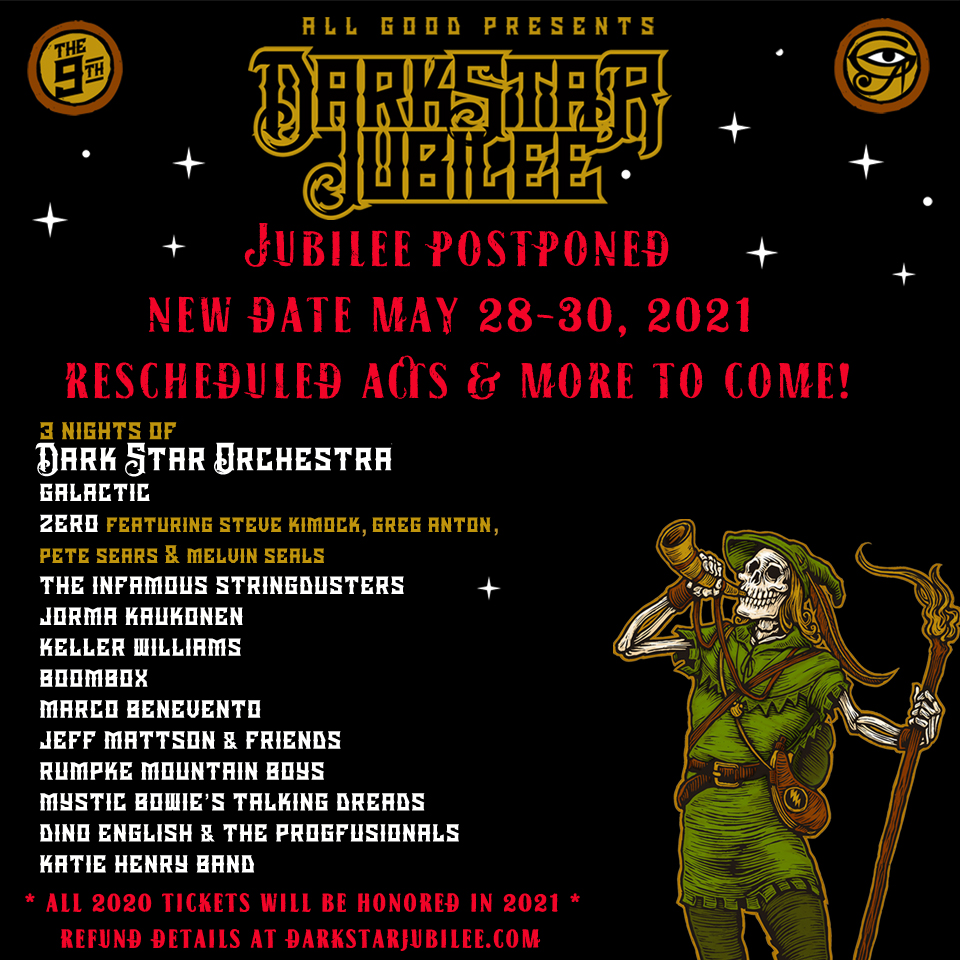 Dark Star Jubilee Postponed to 2021