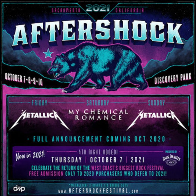Aftershock Festival Rescheduled To October 7 – 10, 2021