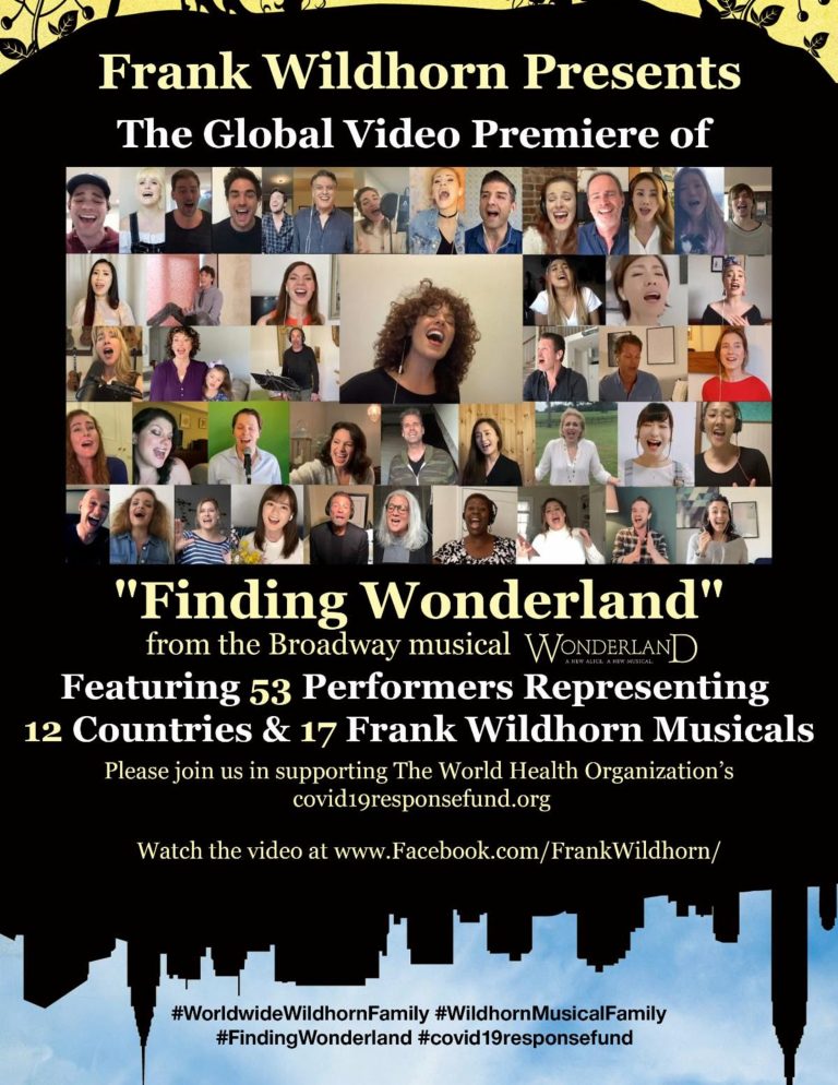 Frank Wildhorn and 60+ Members of the Worldwide Wildhorn Family of Singers, Musicians, and More World Premiere Video of “Finding Wonderland”