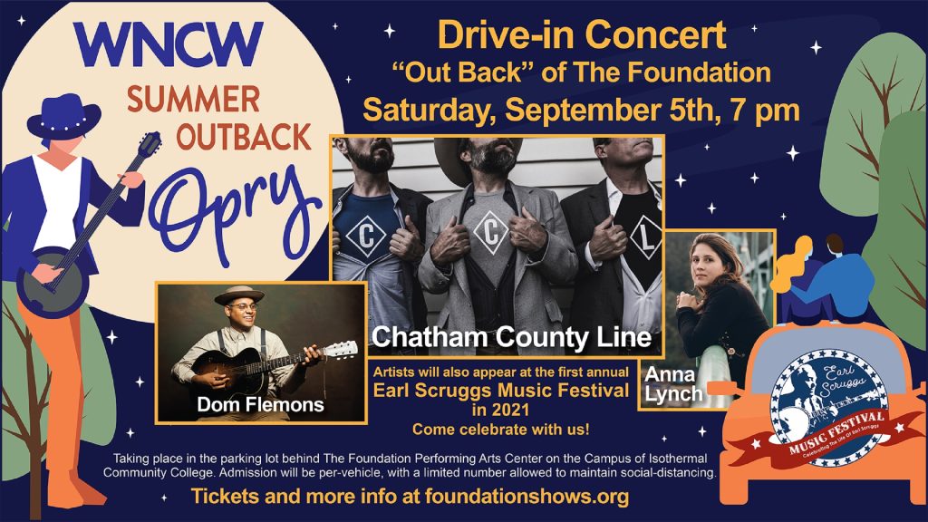 Earl Scruggs Music Festival showcase on September 5 in Spindale, NC