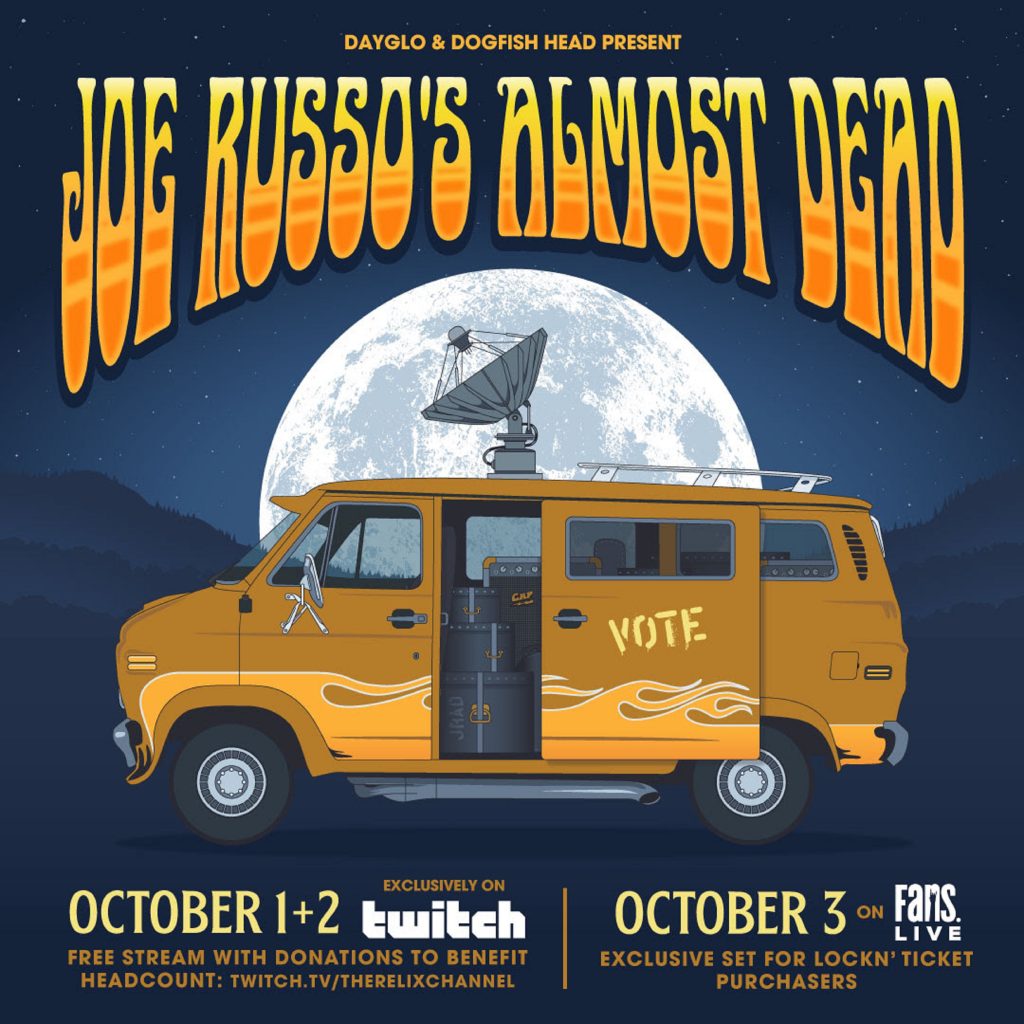 Relix and Twitch partner for free presentation of  Joe Russo’s Almost Dead livestreams