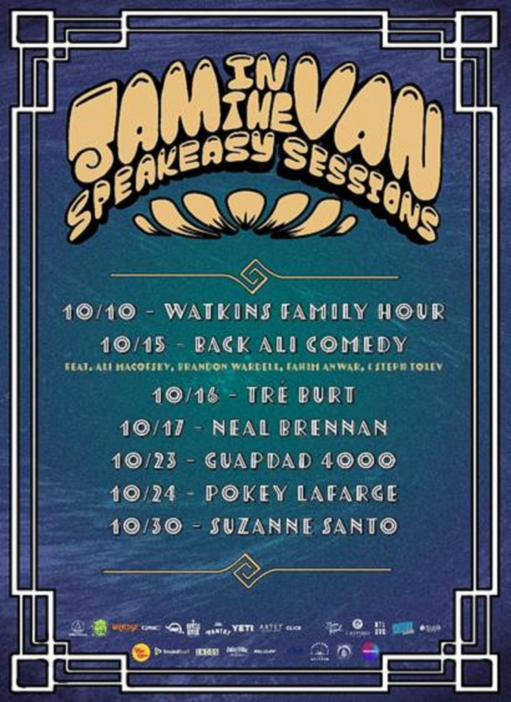Jam In The Van Announces Speakeasy Sessions