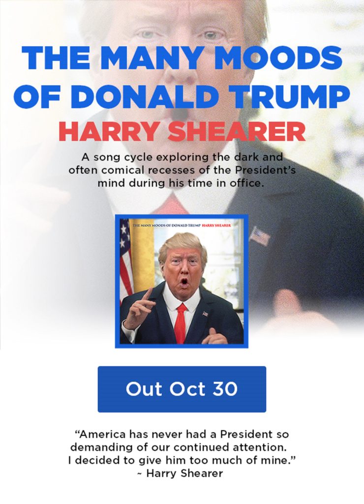 HARRY SHEARER Releases Full Donald Trump Album: ‘The Many Moods Of Donald Trump’ Today
