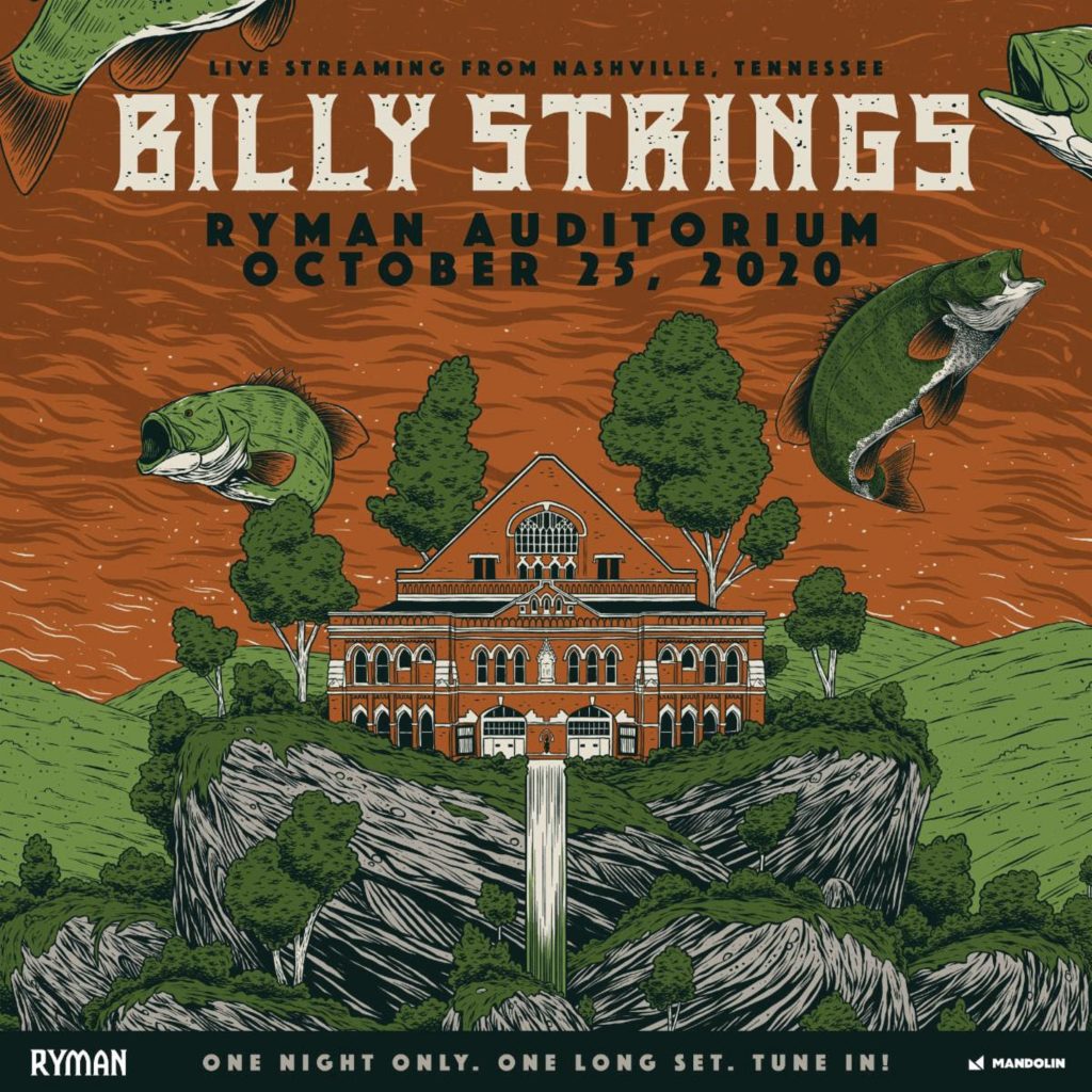 Billy Strings announces live stream performance from Nashville's Ryman Auditorium