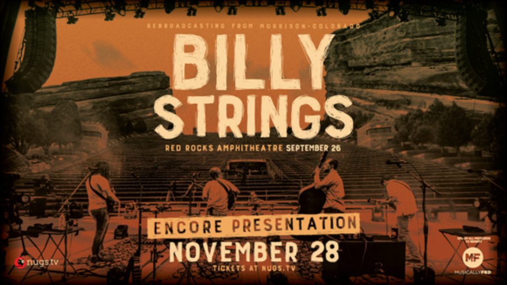 Billy Strings confirms encore broadcast of Red Rocks Amphitheatre livestream for November 28