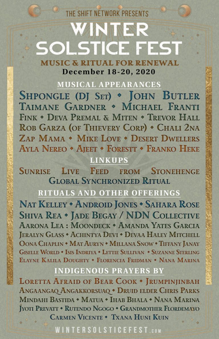 The Shift Network Announce Winter Solstice Fest
