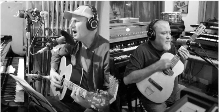 JIM KELLER HARMONIZES WITH LOS LOBOS LEGEND DAVID HIDALGO ON "FIND MY SHADOW"