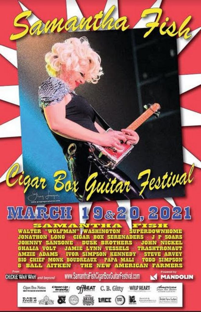 Announcing the 2021 Samantha Fish Cigar Box Guitar Festival
