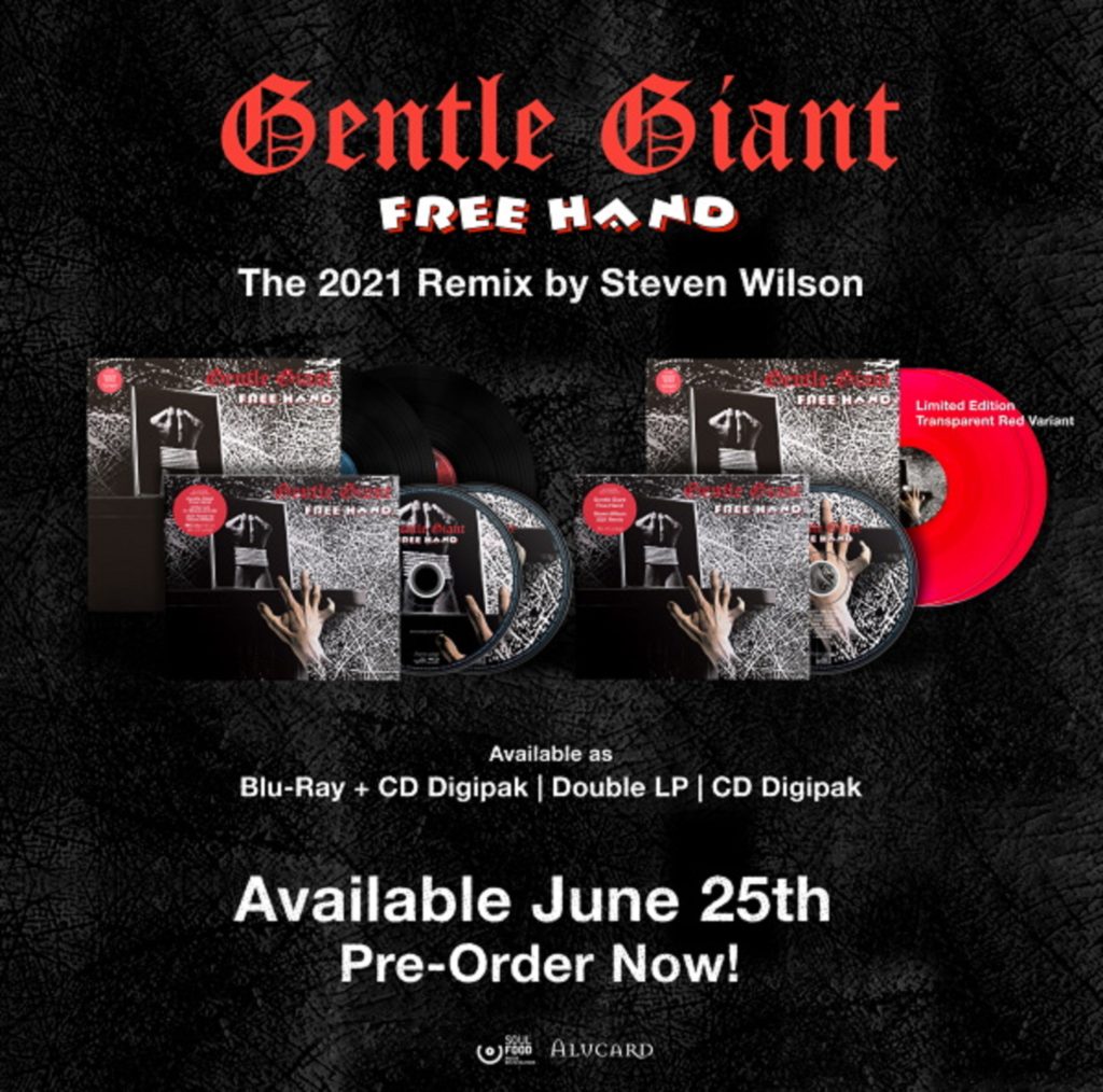 Prog Legends Gentle Giant’s “Free Hand” Remixed By Steven Wilson Now Available for Pre-order