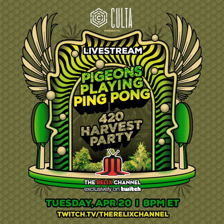 PIGEONS PLAYING PING PONG ANNOUNCES “4/20 HARVEST PARTY” STREAM