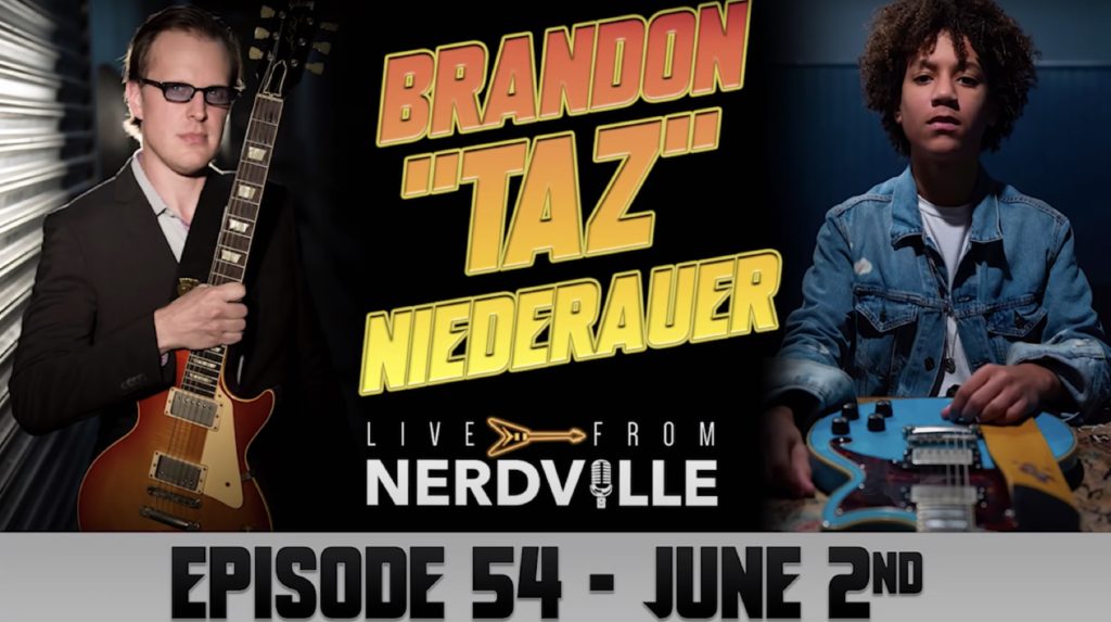 Brandon Taz Niederauer ("School of Rock") interviewed by Joe Bonamassa on 'Live From Nerdville'