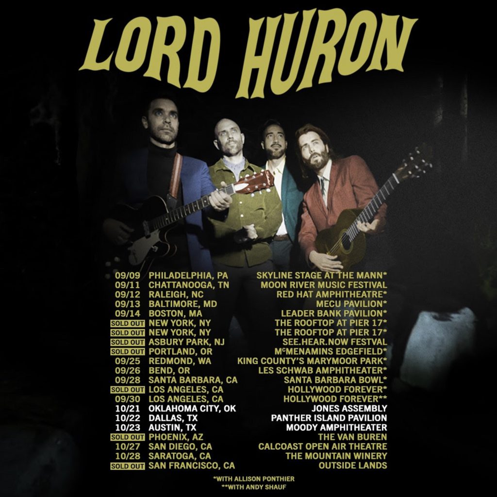 LORD HURON ADDS NEW DATES TO FALL 2021 HEADLINE TOUR