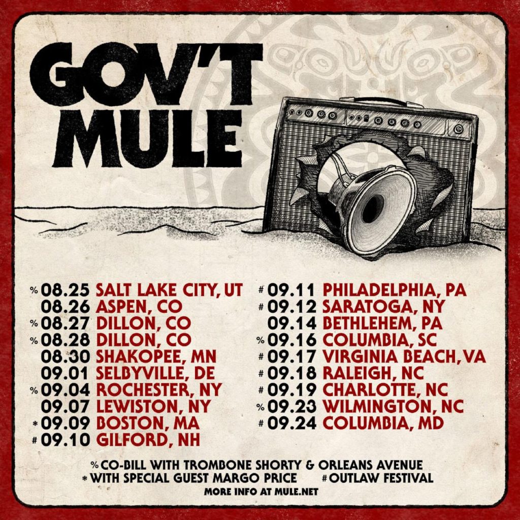 Gov't Mule Announces Co-Headlining Shows with Trombone Shorty & Orleans Avenue