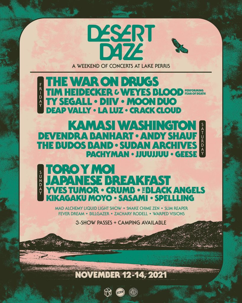 DESERT DAZE 2021 – A WEEKEND OF CONCERTS AT LAKE PERRIS