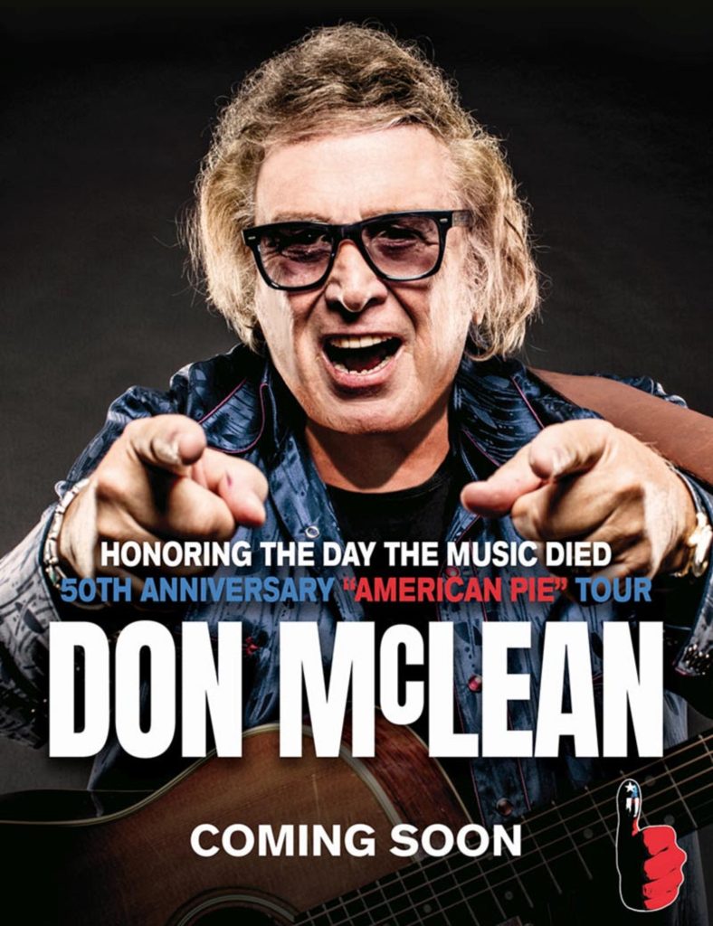 DON McLEAN ANNOUNCES 2022 AMERICAN PIE 50TH ANNIVERSARY EUROPEAN TOUR
