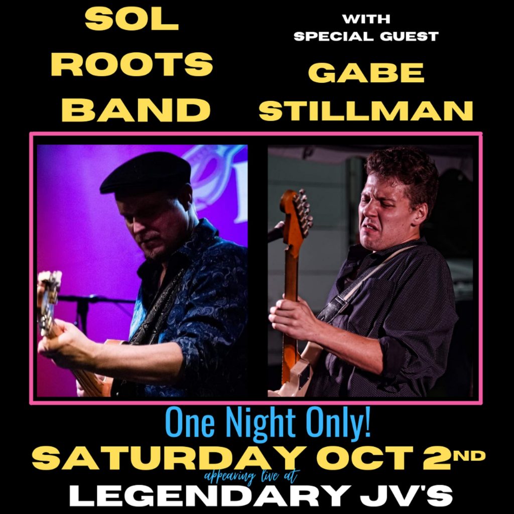 Sol Roots band with Gabe Stillman live at JV's in Northern VA this Saturday