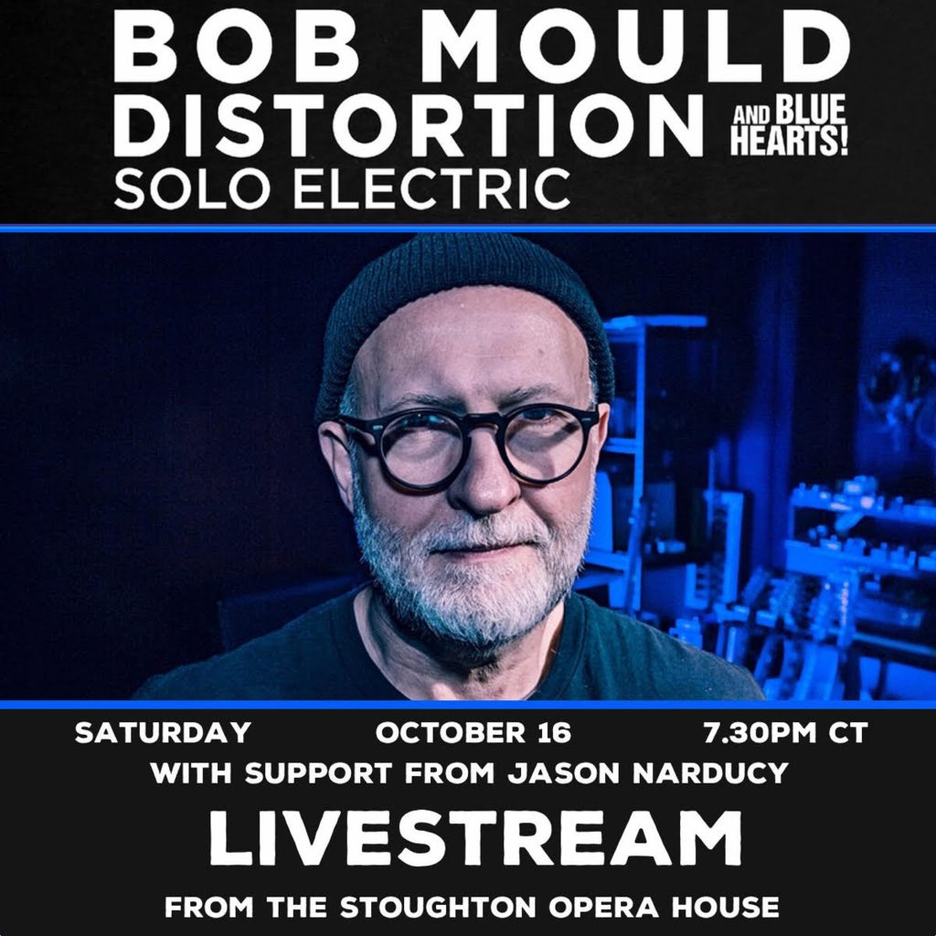 Bob Mould begins solo tour and announces livestream