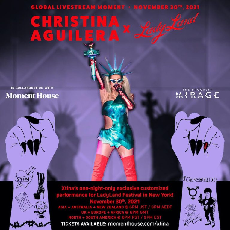 CHRISTINA AGUILERA’S LADYLAND 2021 HEADLINING PERFORMANCE TO STREAM 11/30/21