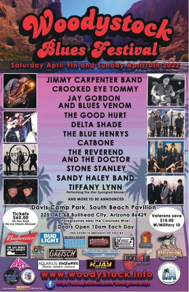 Announcing Woodystock Blues Festival, 2 Days of Great Blues by the Colorado River
