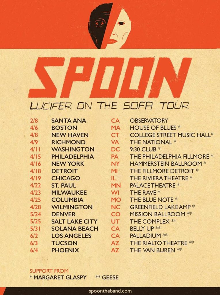 SPOON ANNOUNCES U.S. TOUR DATES  SHOWS KICK OFF APRIL 6