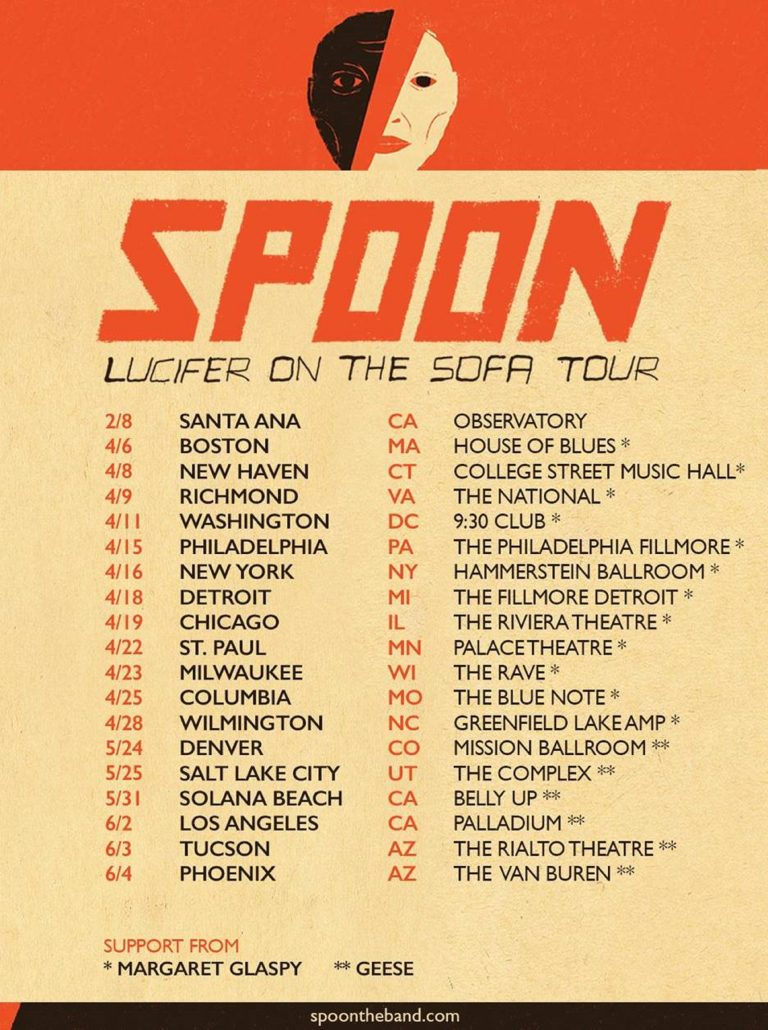 SPOON ANNOUNCES U.S. TOUR DATES  SHOWS KICK OFF APRIL 6
