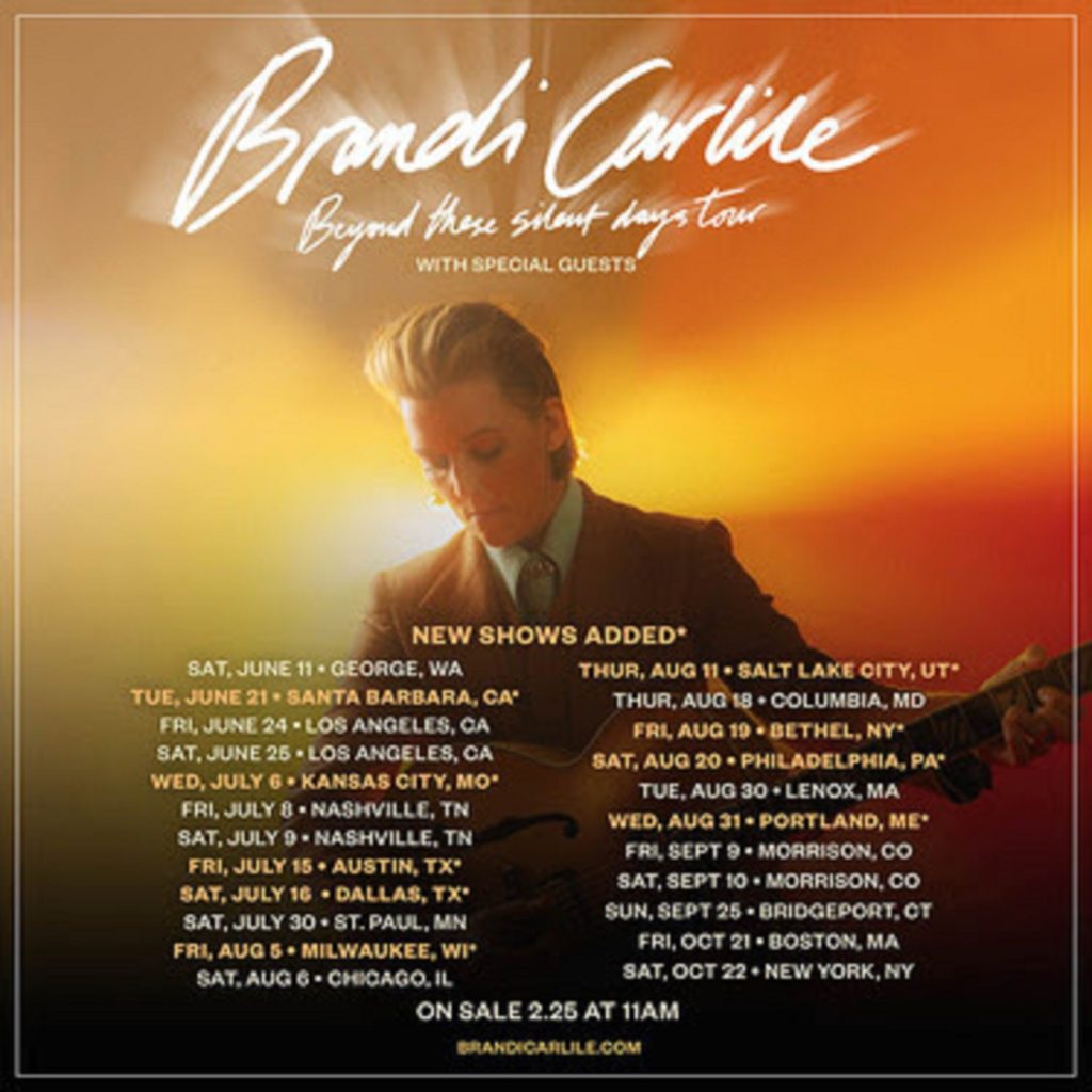 Brandi Carlile expands “Beyond These Silent Days” summer tour