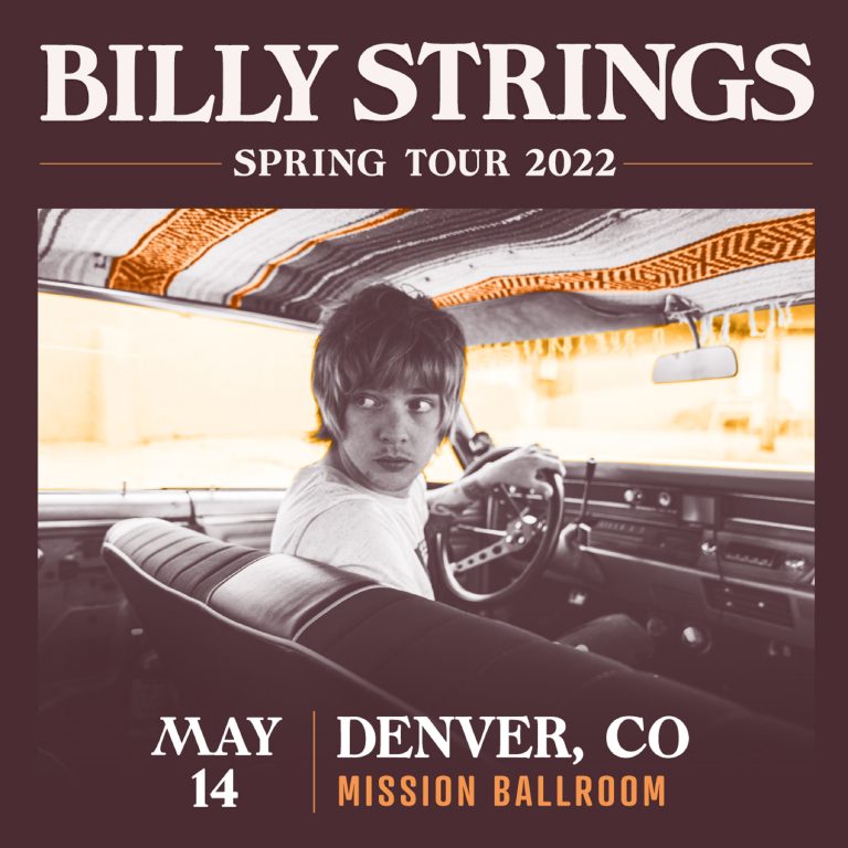 BILLY STRINGS live at Mission Ballroom on Saturday, May 14, 2022