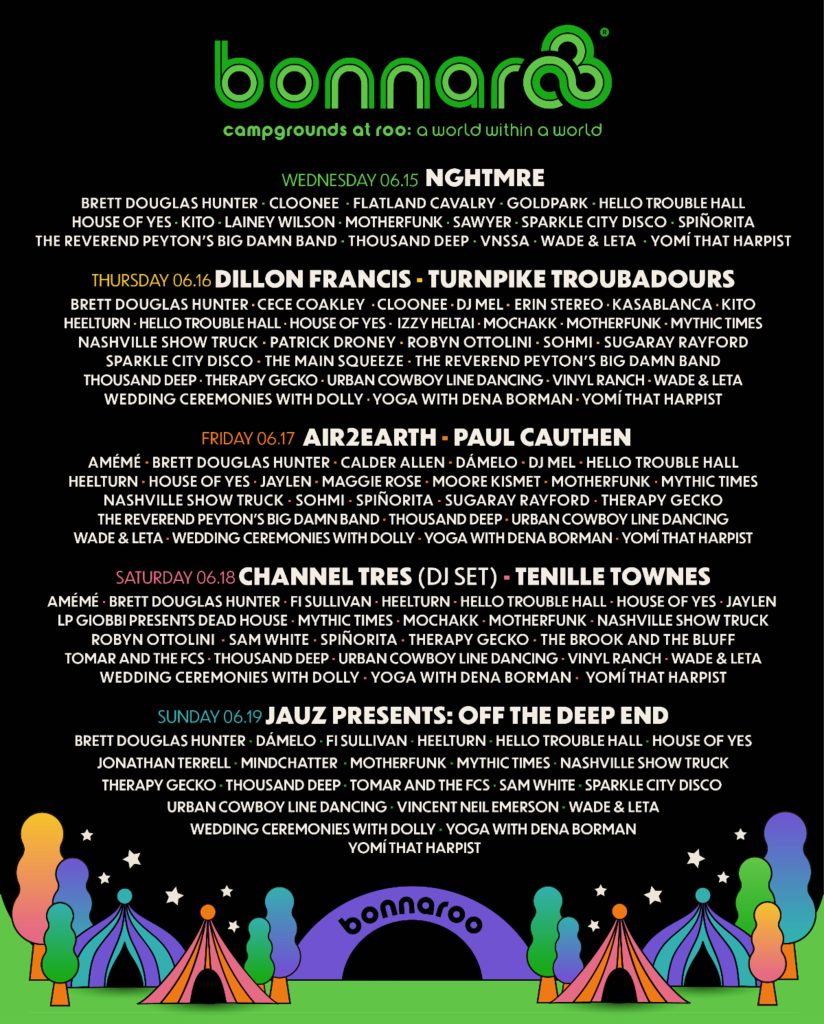 Bonnaroo Unveils 2022 Camping Plaza Lineup