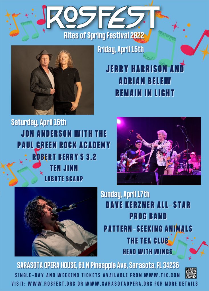 April 15-17 The Return of RoSFest – Art & Prog Rock Festival