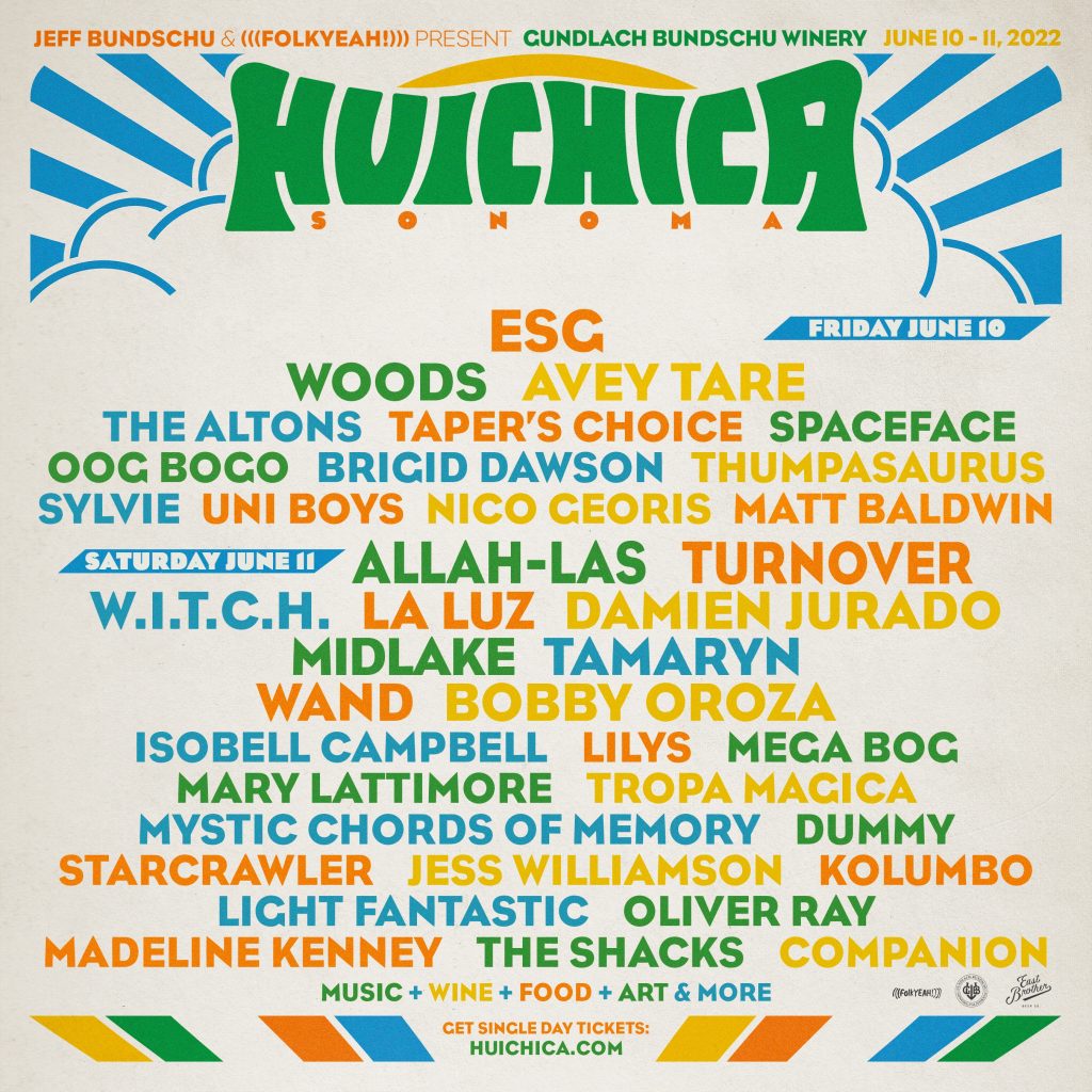 Huichica Music Festival Announces Daily Lineup