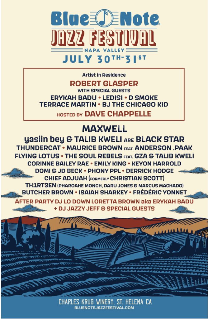 BLUE NOTE JAZZ FESTIVAL EXPANDS TO NAPA VALLEY