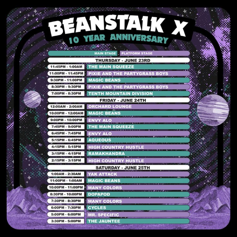 MAGIC BEANS ANNOUNCE TENTH ANNUAL BEANSTALK MUSIC AND MOUNTAINS FESTIVAL SCHEDULE