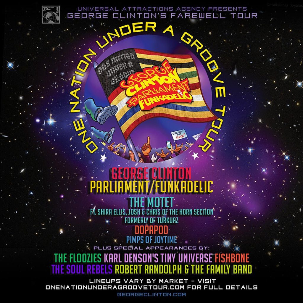 GEORGE CLINTON & PARLIAMENT FUNKADELIC ADD ADDITIONAL TOUR DATES DUE TO POPULAR DEMAND