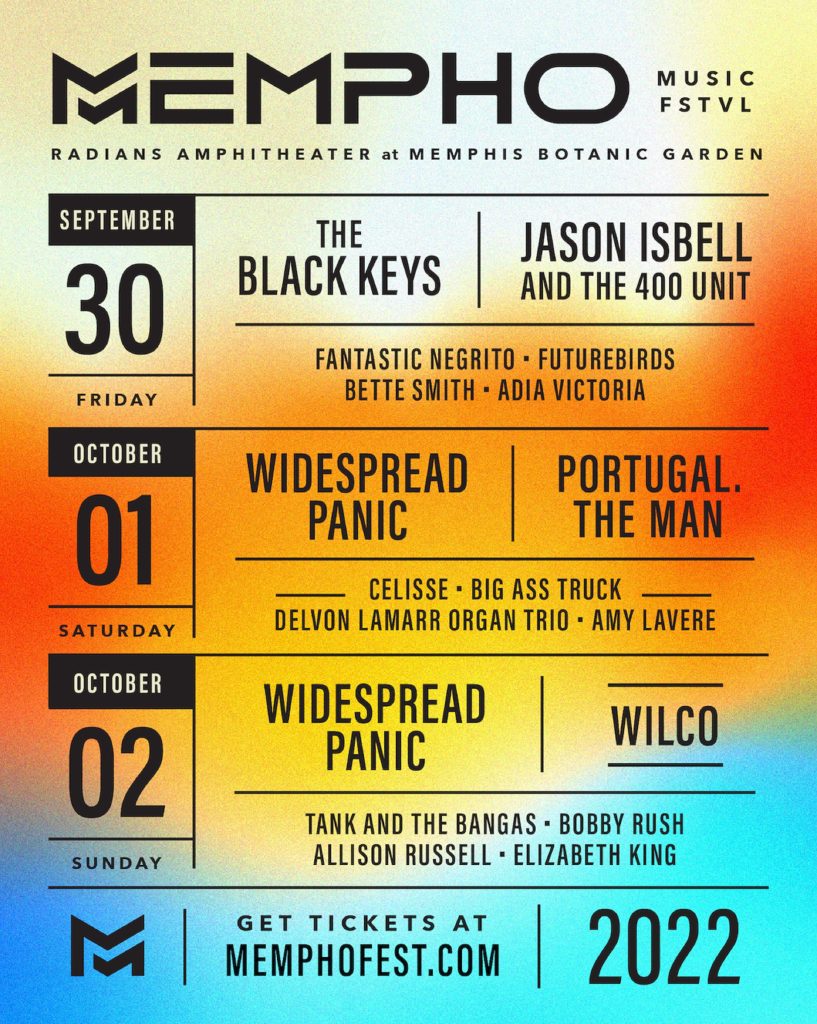 MEMPHO MUSIC FESTIVAL Shares Daily Artist Lineup for 2022 Event