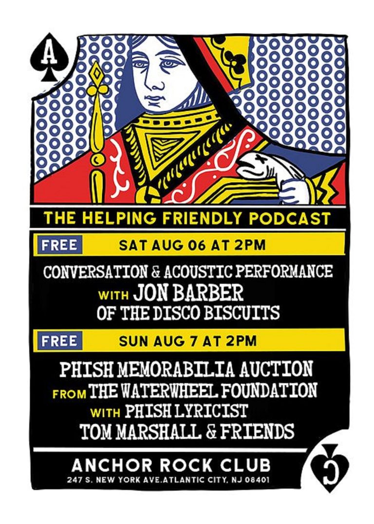 Anchor Rock Club Festivities Expanded, Live Auction to Benefit Phish’s WaterWheel Foundation