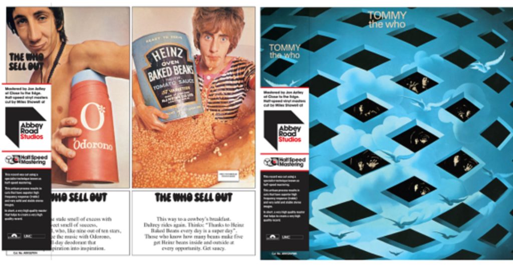 THE WHO – THE SECOND IN A SERIES OF NEW LIMITED EDITION HALF SPEED MASTERED ALBUMS 'THE WHO SELL OUT' & 'TOMMY' OUT NOW!