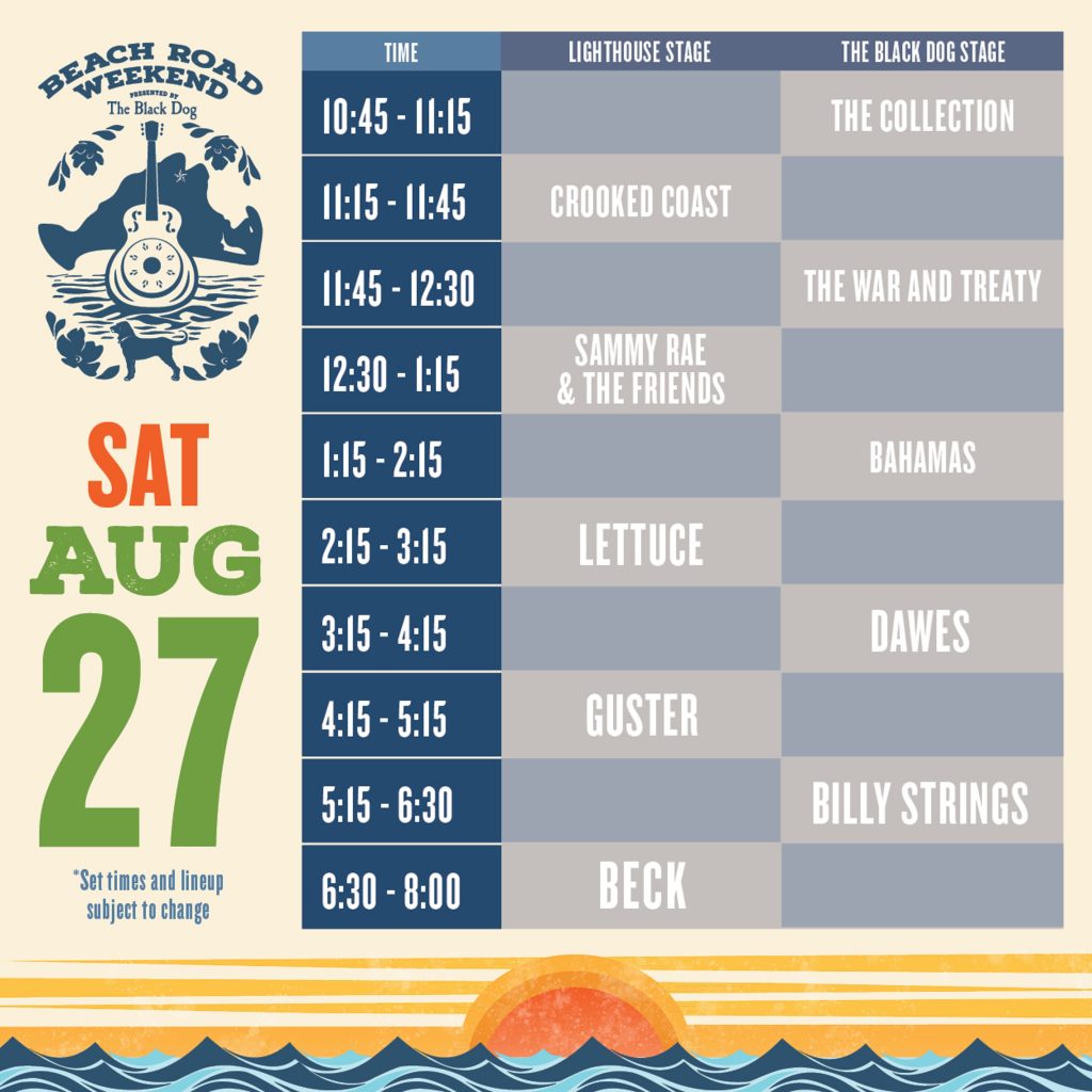 Beach Road Weekend Presented by the Black Dog Announces Daily Schedule