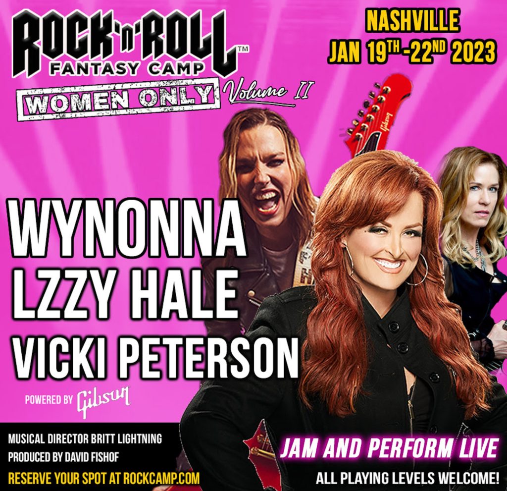 Wynonna Judd and Lzzy Hale of Halestorm to Lead Rock 'N' Roll Fantasy Camp in January