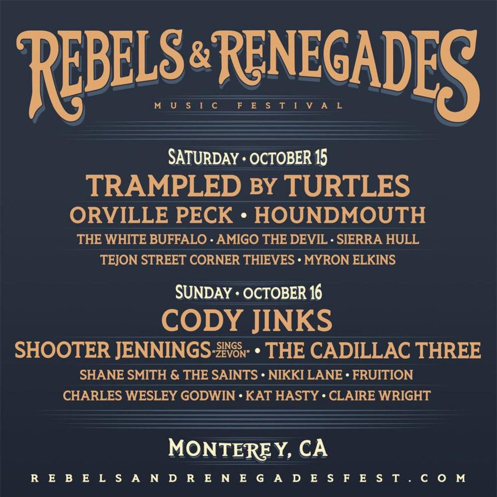 Next weekend in Monterey, CA: Rebels & Renegades Festival