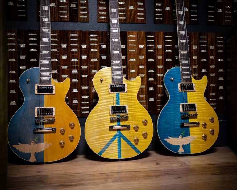 Paul McCartney, The Rolling Stones, Slash, Brian May of Queen, Mana, Nile Rodgers and more Join Gibson 'Guitars For Peace' Global Auction w/Julien’s Auctions for Ukraine Relief