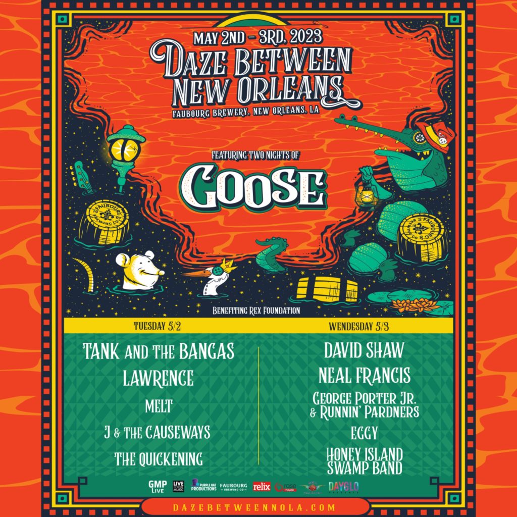 2nd annual Daze Between New Orleans announces 2023 lineup; Goose to headline