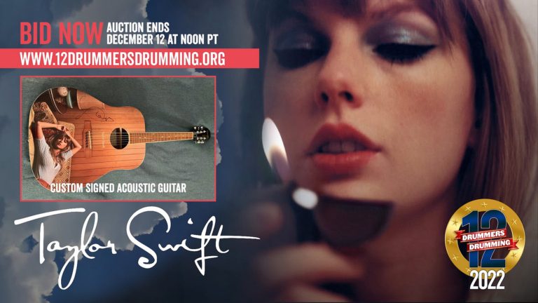 Guitar signed by Taylor Swift added to auction for Veterans and First Responders